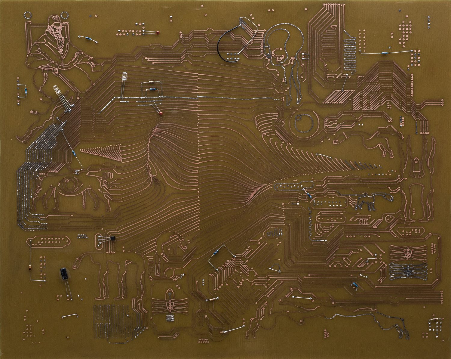 Z-AX 2 circuit — 50 x 40 cm, 2021